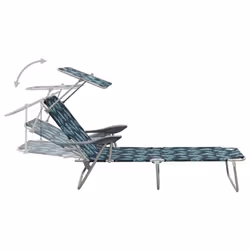 VidaXL 310338 chaise d'extérieur Linge Siège rembourré Tissu, Acier - Vue supplémentaire 4