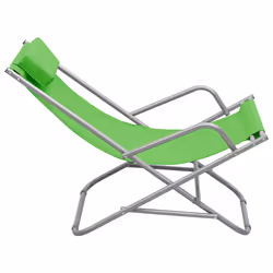 VidaXL 310339 chaise d'extérieur Terrace Polyvinyl chloride (PVC), Acier Vert - Vue supplémentaire 4