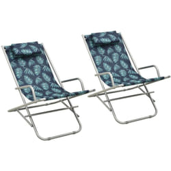 VidaXL 310342 chaise d'extérieur Terrace Polyvinyl chloride (PVC), Acier
