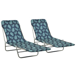 VidaXL 310346 chaise d'extérieur Linge Oxford, Acier