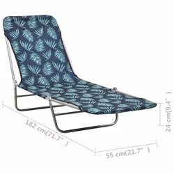 VidaXL 310346 chaise d'extérieur Linge Oxford, Acier - Vue supplémentaire 8