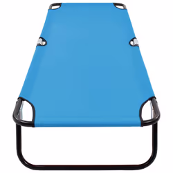 VidaXL 310348 chaise d'extérieur Linge Siège rembourré Oxford, Polyvinyl chloride (PVC), Acier Bleu, Turquoise - Vue supplémentaire 5