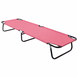 VidaXL 310349, Linge, Siège rembourré, Oxford, Polyvinyl chloride (PVC), Acier, Rose, 120 kg, 1900 mm