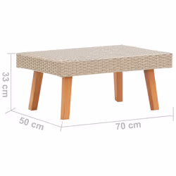 VidaXL 310221 table de jardin Beige - Vue supplémentaire 5