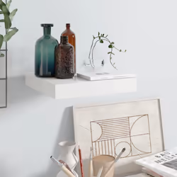 VidaXL 323739 étagères Panneaux MDF, Métal Blanc