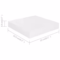 VidaXL 323739 étagères Panneaux MDF, Métal Blanc - Vue supplémentaire 7