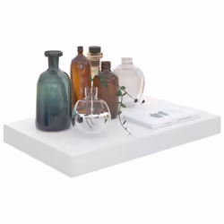 VidaXL 323742 étagères Panneaux MDF, Métal Blanc
