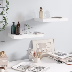 Cet ensemble de 2 élégantes étagères murales est destiné à être le point de mire de votre maison. Avec un système de montage ...