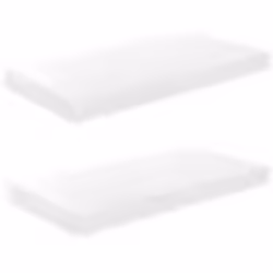 vidaXL Étagère murale flottante 2 pcs Blanc brillant 50x23x3,8 cm MDF