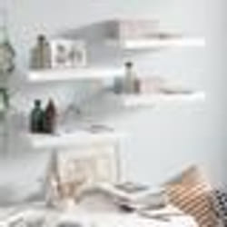 vidaXL Étagère murale flottante 4 pcs Blanc brillant 50x23x3,8 cm MDF - TU