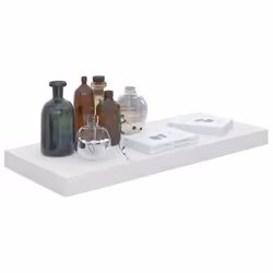 VidaXL 323748 étagères Panneaux MDF, Métal Blanc