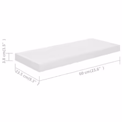 VidaXL 323748 étagères Panneaux MDF, Métal Blanc - Vue supplémentaire 7
