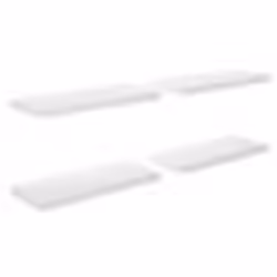 vidaXL Étagère murale flottante 4 pcs Blanc brillant 60x23,5x3,8cm MDF - TU