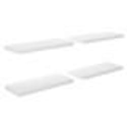 vidaXL Étagère murale flottante 4 pcs Blanc brillant 60x23,5x3,8cm MDF - TU