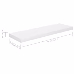 VidaXL 323751 étagères Panneaux MDF, Métal Blanc - Vue supplémentaire 7