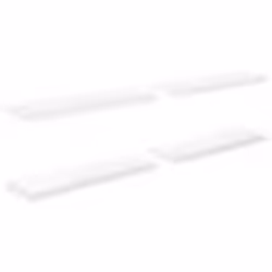 vidaXL Étagère murale flottante 4 pcs Blanc brillant 80x23,5x3,8cm MDF