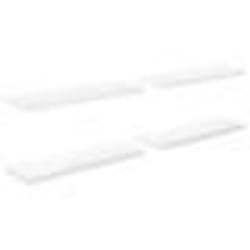 vidaXL Étagère murale flottante 4 pcs Blanc brillant 80x23,5x3,8cm MDF