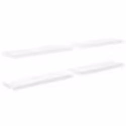 vidaXL Étagère murale flottante 4pcs Blanc brillant 120x23,5x3,8cm MDF - TU