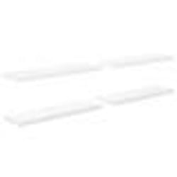 vidaXL Étagère murale flottante 4pcs Blanc brillant 120x23,5x3,8cm MDF - TU