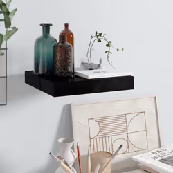 VidaXL 323760 étagères Panneaux MDF, Métal Noir