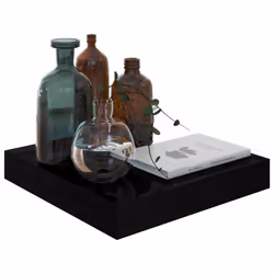 VidaXL 323760 étagères Panneaux MDF, Métal Noir