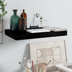 VidaXL 323763 étagères Panneaux MDF, Métal Noir