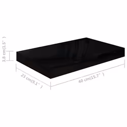 VidaXL 323763 étagères Panneaux MDF, Métal Noir - Vue supplémentaire 4