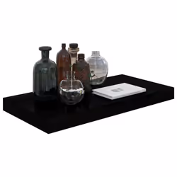 VidaXL 323766 étagères Panneaux MDF, Métal Noir