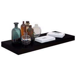 VidaXL 323769 étagères Panneaux MDF, Métal Noir