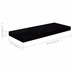 VidaXL 323769 étagères Panneaux MDF, Métal Noir - Vue supplémentaire 7