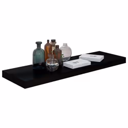 VidaXL 323775 étagères Panneaux MDF, Métal Noir