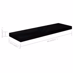 VidaXL 323775 étagères Panneaux MDF, Métal Noir - Vue supplémentaire 7