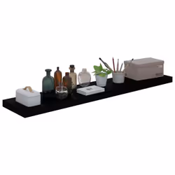 VidaXL 323779 étagères Panneaux MDF, Métal Noir