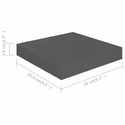 VidaXL 323781 étagères Panneaux MDF, Métal Gris