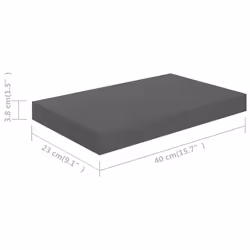 VidaXL 323787 étagères Panneaux MDF, Métal Gris - Vue supplémentaire 7