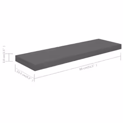 VidaXL 323793 étagères Panneaux MDF, Métal Gris - Vue supplémentaire 7