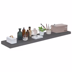 VidaXL 323799 étagères Panneaux MDF, Métal Gris