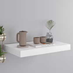 VidaXL 323805 étagères Panneaux MDF, Métal Blanc