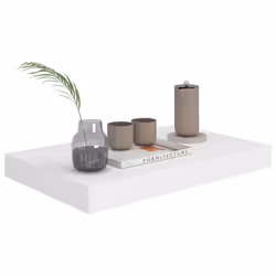 VidaXL 323805 étagères Panneaux MDF, Métal Blanc