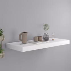 VidaXL 323811 étagères Panneaux MDF, Métal Blanc