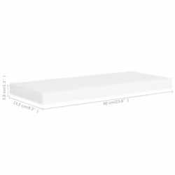 VidaXL 323811 étagères Panneaux MDF, Métal Blanc - Vue supplémentaire 7