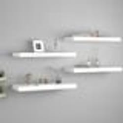 vidaXL Étagères murales flottantes 4 pcs blanc 60x23,5x3,8 cm MDF - TU