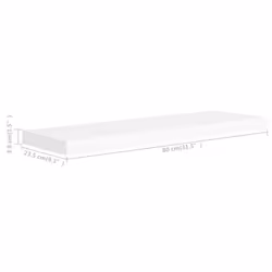 VidaXL 323814 étagères Panneaux MDF, Métal Blanc - Vue supplémentaire 7