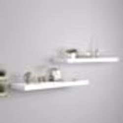 vidaXL Étagères murales flottantes 2 pcs blanc 80x23,5x3,8 cm MDF