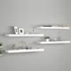 vidaXL Étagères murales flottantes 4 pcs blanc 80x23,5x3,8 cm MDF