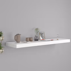 VidaXL 323817 étagères Panneaux MDF, Métal Blanc