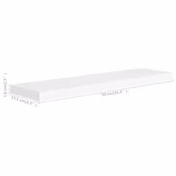 VidaXL 323817 étagères Panneaux MDF, Métal Blanc - Vue supplémentaire 7