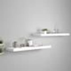 vidaXL Étagères murales flottantes 2 pcs blanc 90x23,5x3,8 cm MDF - TU