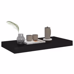 VidaXL 323829 étagères Panneaux MDF, Métal Noir