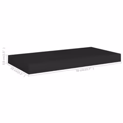 VidaXL 323829 étagères Panneaux MDF, Métal Noir - Vue supplémentaire 7